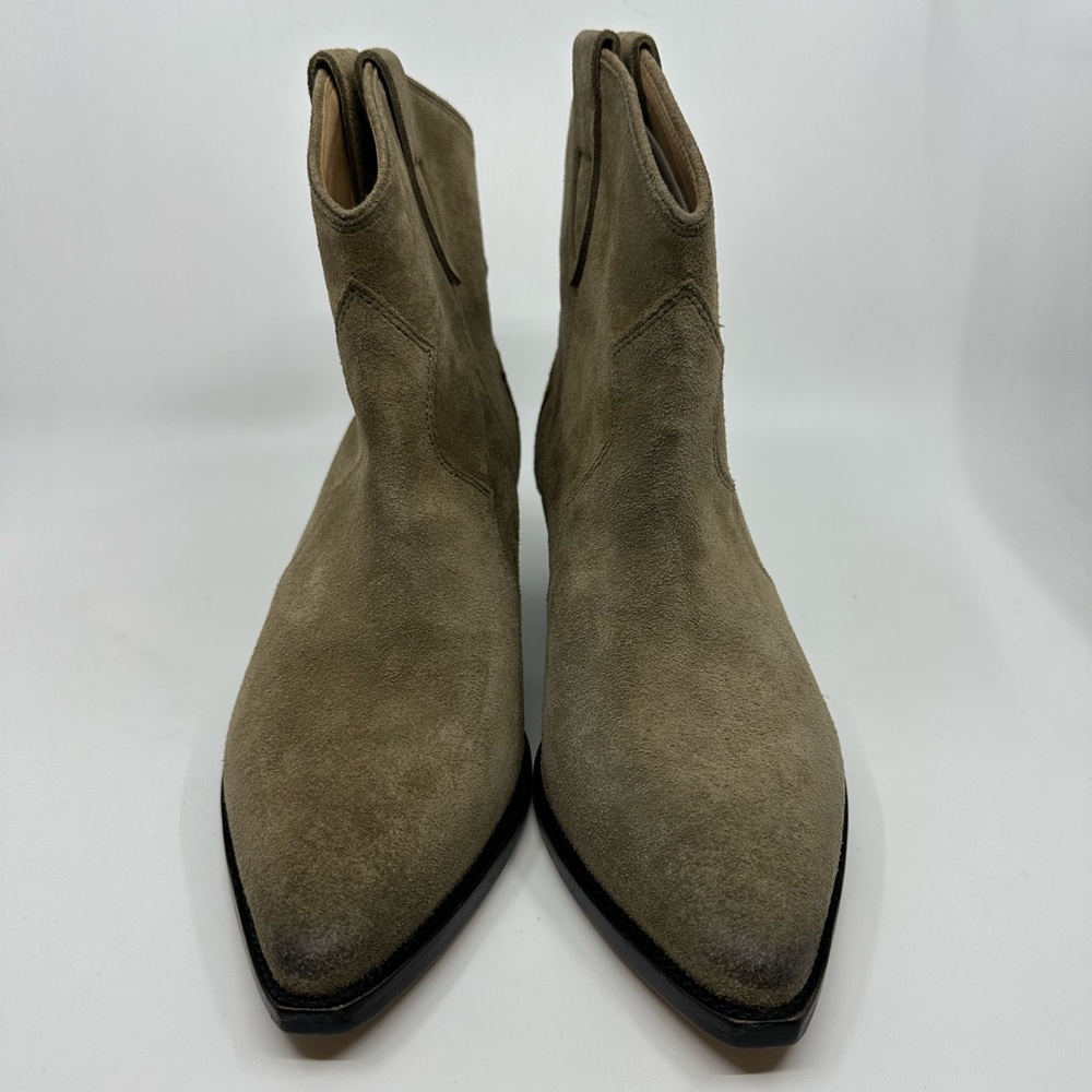Isabel Marant Feminine Santia Boots in Taupe 40